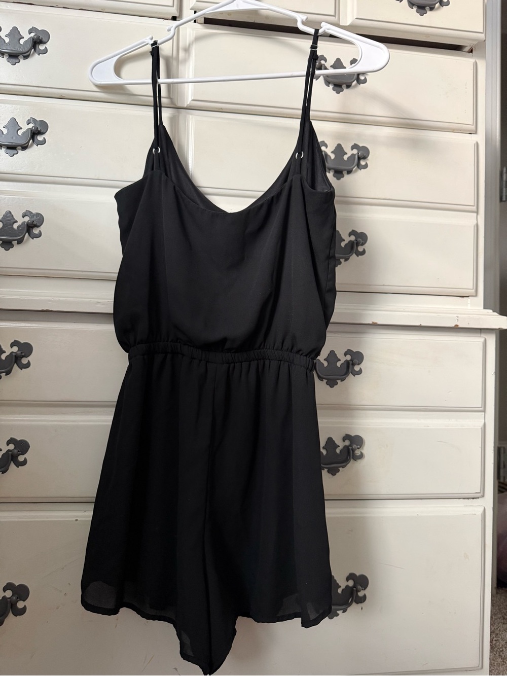 Show Me Your Mumu Black Chiffon Sleeveless Romper Size Small - Picture 2 of 4